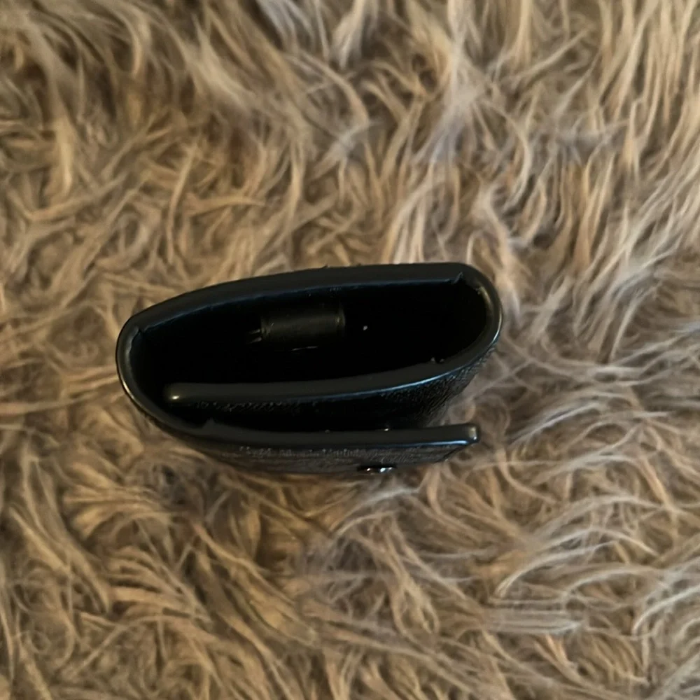 Coach Black Signature Canvas Key & Card Holder